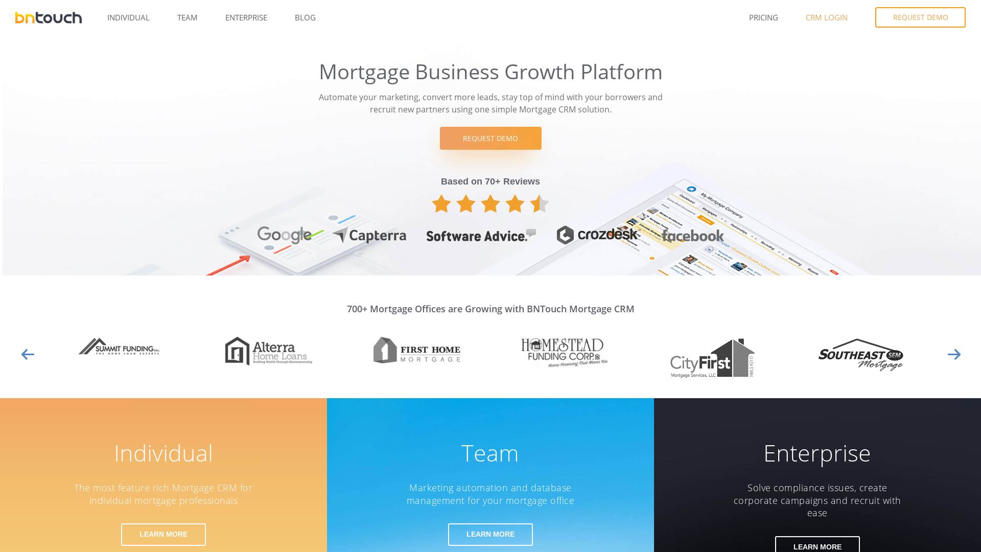 BNTouch Mortgage CRM